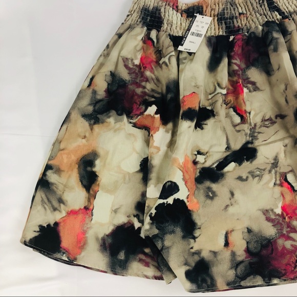 New NY Company Flowy Skirt Watercolor Print Small - Picture 2 of 7
